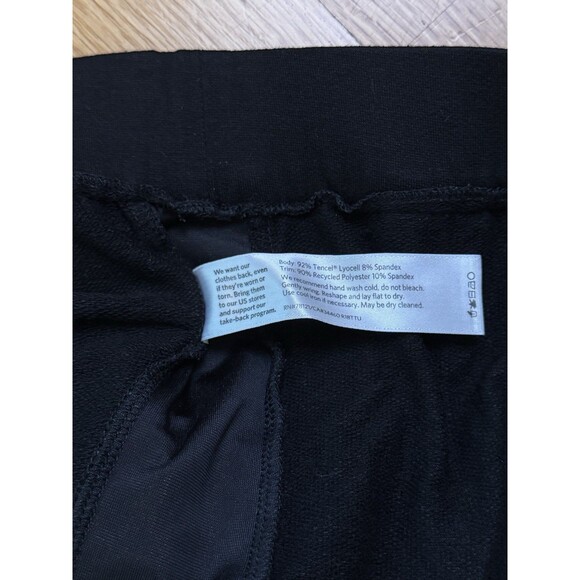 Eileen Fisher Women's Velvet Side Stripe Jogger Pants Black Petites Size PL - Picture 15 of 16